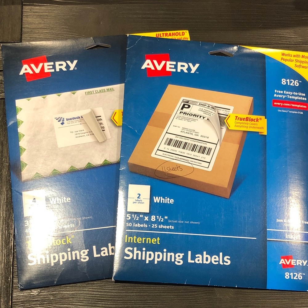 Avery White Shipping Labels Bundle